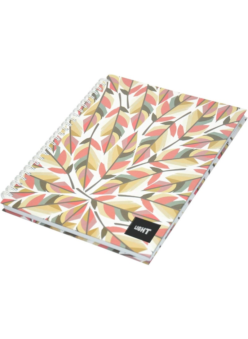 FIS Light Spiral Hard Cover Notebook Single Line (Pack of 5 Pcs X 100 Sheets) 9X7 Inch Size - LINBS971807 - Image 3